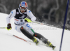 Manfred Moelgg of Italy skiing in first run of men slalom race of Audi FIS Alpine skiing World cup in Zagreb, Croatia. Men slalom race of Audi FIS Alpine skiing World cup was held on Sljeme above Zagreb, Croatia, on Thursday, 5th of January 2012.
