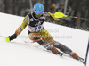 Michael Janyk of Canada skiing in first run of men slalom race of Audi FIS Alpine skiing World cup in Zagreb, Croatia. Men slalom race of Audi FIS Alpine skiing World cup was held on Sljeme above Zagreb, Croatia, on Thursday, 5th of January 2012.
