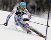 Maxime Tissot of France skiing in first run of men slalom race of Audi FIS Alpine skiing World cup in Zagreb, Croatia. Men slalom race of Audi FIS Alpine skiing World cup was held on Sljeme above Zagreb, Croatia, on Thursday, 5th of January 2012.
