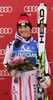 Winner Elisabeth Goergl of Austria celebrates her medal won in the Women Downhill race of Audi FIS alpine skiing World Cup in Bad Kleinkirchheim, Austria. Women Downhill race of Women Audi FIS Alpine skiing World Cup 2011 / 2012, was held on Saturday, 7th of Januar 2012, on Kaernten _Franz Klammer course in Bad Kleinkirchheim, Austria.

