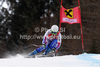 Marion Pellissier of France skiing in the Women Super G race of Audi FIS alpine skiing World Cup in Bad Kleinkirchheim, Austria. Women Super G race of Women Audi FIS Alpine skiing World Cup 2011 / 2012, was held on Sunday, 8th of Januar 2012, on Kaernten - Franz Klammer course in Bad Kleinkirchheim, Austria.
