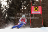 Marie Marchand Arvier of France skiing in the Women Super G race of Audi FIS alpine skiing World Cup in Bad Kleinkirchheim, Austria. Women Super G race of Women Audi FIS Alpine skiing World Cup 2011 / 2012, was held on Sunday, 8th of Januar 2012, on Kaernten - Franz Klammer course in Bad Kleinkirchheim, Austria.
