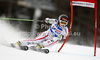 Elisabeth Goergl of Austria skiing in first run of women giant slalom race of Audi FIS Alpine skiing World cup in Kranjska Gora, Slovenia. Traditional Golden fox trophy women giant slalom race of Audi FIS Alpine skiing World cup, which was scheduled to be run in Maribor, Slovenia, was moved to Kranjska Gora, Slovenia, due warm weather and lack of snow in Maribor, and was held in Kranjska Gora, Slovenia, on Saturday, 21st of January 2012.
