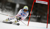 Anna Fenninger of Austria skiing in first run of women giant slalom race of Audi FIS Alpine skiing World cup in Kranjska Gora, Slovenia. Traditional Golden fox trophy women giant slalom race of Audi FIS Alpine skiing World cup, which was scheduled to be run in Maribor, Slovenia, was moved to Kranjska Gora, Slovenia, due warm weather and lack of snow in Maribor, and was held in Kranjska Gora, Slovenia, on Saturday, 21st of January 2012.
