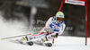 Anna Fenninger of Austria skiing in first run of women giant slalom race of Audi FIS Alpine skiing World cup in Kranjska Gora, Slovenia. Traditional Golden fox trophy women giant slalom race of Audi FIS Alpine skiing World cup, which was scheduled to be run in Maribor, Slovenia, was moved to Kranjska Gora, Slovenia, due warm weather and lack of snow in Maribor, and was held in Kranjska Gora, Slovenia, on Saturday, 21st of January 2012.
