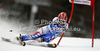 Anemone Marmottan of France skiing in first run of women giant slalom race of Audi FIS Alpine skiing World cup in Kranjska Gora, Slovenia. Traditional Golden fox trophy women giant slalom race of Audi FIS Alpine skiing World cup, which was scheduled to be run in Maribor, Slovenia, was moved to Kranjska Gora, Slovenia, due warm weather and lack of snow in Maribor, and was held in Kranjska Gora, Slovenia, on Saturday, 21st of January 2012.
