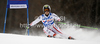 Kathrin Zettel of Austria skiing in first run of women giant slalom race of Audi FIS Alpine skiing World cup in Kranjska Gora, Slovenia. Traditional Golden fox trophy women giant slalom race of Audi FIS Alpine skiing World cup, which was scheduled to be run in Maribor, Slovenia, was moved to Kranjska Gora, Slovenia, due warm weather and lack of snow in Maribor, and was held in Kranjska Gora, Slovenia, on Saturday, 21st of January 2012.
