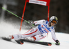 Kathrin Zettel of Austria skiing in first run of women giant slalom race of Audi FIS Alpine skiing World cup in Kranjska Gora, Slovenia. Traditional Golden fox trophy women giant slalom race of Audi FIS Alpine skiing World cup, which was scheduled to be run in Maribor, Slovenia, was moved to Kranjska Gora, Slovenia, due warm weather and lack of snow in Maribor, and was held in Kranjska Gora, Slovenia, on Saturday, 21st of January 2012.
