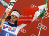 Second placed Federica Brignone of Italy celebrates her medal won in women giant slalom race of Audi FIS Alpine skiing World cup in Kranjska Gora, Slovenia. Traditional Golden fox trophy women giant slalom race of Audi FIS Alpine skiing World cup, which was scheduled to be run in Maribor, Slovenia, was moved to Kranjska Gora, Slovenia, due warm weather and lack of snow in Maribor, and was held in Kranjska Gora, Slovenia, on Saturday, 21st of January 2012.
