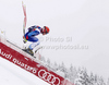 Winner Didier Cuche of Switzerland skiing in the men Downhill race of Audi FIS alpine skiing World Cup in Kitzbuhel, Austria. men Downhill race of Men Audi FIS Alpine skiing World Cup 2011 / 2012, was held on Saturday, 21st of Januar 2012, on Strei course in Kitzbuhel, Austria.
