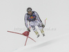 Stephan Keppler of Germany skiing in the men Downhill race of Audi FIS alpine skiing World Cup in Kitzbuhel, Austria. men Downhill race of Men Audi FIS Alpine skiing World Cup 2011 / 2012, was held on Saturday, 21st of Januar 2012, on Strei course in Kitzbuhel, Austria.
