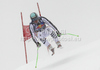 Andreas Sander of Germany skiing in the men Downhill race of Audi FIS alpine skiing World Cup in Kitzbuhel, Austria. men Downhill race of Men Audi FIS Alpine skiing World Cup 2011 / 2012, was held on Saturday, 21st of Januar 2012, on Strei course in Kitzbuhel, Austria.
