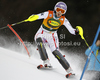 Michaela Kirchgasser of Austria skiing in first run of women slalom race of Audi FIS Alpine skiing World cup in Kranjska Gora, Slovenia. Traditional Golden fox trophy women slalom race of Audi FIS Alpine skiing World cup, which was scheduled to be run in Maribor, Slovenia, was moved to Kranjska Gora, Slovenia, due warm weather and lack of snow in Maribor, and was held in Kranjska Gora, Slovenia, on Sunday, 22nd of January 2012.
