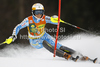 Frida Hansdotter of Sweden skiing in first run of women slalom race of Audi FIS Alpine skiing World cup in Kranjska Gora, Slovenia. Traditional Golden fox trophy women slalom race of Audi FIS Alpine skiing World cup, which was scheduled to be run in Maribor, Slovenia, was moved to Kranjska Gora, Slovenia, due warm weather and lack of snow in Maribor, and was held in Kranjska Gora, Slovenia, on Sunday, 22nd of January 2012.
