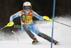 Frida Hansdotter of Sweden skiing in first run of women slalom race of Audi FIS Alpine skiing World cup in Kranjska Gora, Slovenia. Traditional Golden fox trophy women slalom race of Audi FIS Alpine skiing World cup, which was scheduled to be run in Maribor, Slovenia, was moved to Kranjska Gora, Slovenia, due warm weather and lack of snow in Maribor, and was held in Kranjska Gora, Slovenia, on Sunday, 22nd of January 2012.
