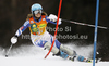 Julia Mancuso of USA skiing in first run of women slalom race of Audi FIS Alpine skiing World cup in Kranjska Gora, Slovenia. Traditional Golden fox trophy women slalom race of Audi FIS Alpine skiing World cup, which was scheduled to be run in Maribor, Slovenia, was moved to Kranjska Gora, Slovenia, due warm weather and lack of snow in Maribor, and was held in Kranjska Gora, Slovenia, on Sunday, 22nd of January 2012.
