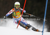 Laurie Mougel of France skiing in first run of women slalom race of Audi FIS Alpine skiing World cup in Kranjska Gora, Slovenia. Traditional Golden fox trophy women slalom race of Audi FIS Alpine skiing World cup, which was scheduled to be run in Maribor, Slovenia, was moved to Kranjska Gora, Slovenia, due warm weather and lack of snow in Maribor, and was held in Kranjska Gora, Slovenia, on Sunday, 22nd of January 2012.

