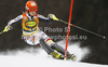 Veronika Staber of Germany skiing in first run of women slalom race of Audi FIS Alpine skiing World cup in Kranjska Gora, Slovenia. Traditional Golden fox trophy women slalom race of Audi FIS Alpine skiing World cup, which was scheduled to be run in Maribor, Slovenia, was moved to Kranjska Gora, Slovenia, due warm weather and lack of snow in Maribor, and was held in Kranjska Gora, Slovenia, on Sunday, 22nd of January 2012.
