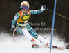 Lotte Smiseth Sejersted of Norway skiing in first run of women slalom race of Audi FIS Alpine skiing World cup in Kranjska Gora, Slovenia. Traditional Golden fox trophy women slalom race of Audi FIS Alpine skiing World cup, which was scheduled to be run in Maribor, Slovenia, was moved to Kranjska Gora, Slovenia, due warm weather and lack of snow in Maribor, and was held in Kranjska Gora, Slovenia, on Sunday, 22nd of January 2012.
