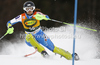 Ula Hafner of Slovenia skiing in first run of women slalom race of Audi FIS Alpine skiing World cup in Kranjska Gora, Slovenia. Traditional Golden fox trophy women slalom race of Audi FIS Alpine skiing World cup, which was scheduled to be run in Maribor, Slovenia, was moved to Kranjska Gora, Slovenia, due warm weather and lack of snow in Maribor, and was held in Kranjska Gora, Slovenia, on Sunday, 22nd of January 2012.
