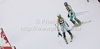 Merle Soppela of Finland (L) and Sanni Leinonen of Finland (R) after DNF in first run of women slalom race of Audi FIS Alpine skiing World cup in Kranjska Gora, Slovenia. Traditional Golden fox trophy women slalom race of Audi FIS Alpine skiing World cup, which was scheduled to be run in Maribor, Slovenia, was moved to Kranjska Gora, Slovenia, due warm weather and lack of snow in Maribor, and was held in Kranjska Gora, Slovenia, on Sunday, 22nd of January 2012.

