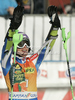 Fourth placed Tina Maze of Slovenia reacts in finish of second run of women slalom race of Audi FIS Alpine skiing World cup in Kranjska Gora, Slovenia. Traditional Golden fox trophy women slalom race of Audi FIS Alpine skiing World cup, which was scheduled to be run in Maribor, Slovenia, was moved to Kranjska Gora, Slovenia, due warm weather and lack of snow in Maribor, and was held in Kranjska Gora, Slovenia, on Sunday, 22nd of January 2012.
