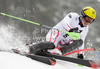 Marcel Hirscher of Austria skiing in the first run of the Men Slalom race of Audi FIS alpine skiing World Cup in Kitzbuhel, Austria. Men Slalom race of Men Audi FIS Alpine skiing World Cup 2011 / 2012, was held on Sunday, 22nd of Januar 2012, on Ganslernhang course in Kitzbuhel, Austria.
