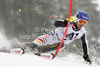 Felix Neureuther of Germany skiing in the first run of the Men Slalom race of Audi FIS alpine skiing World Cup in Kitzbuhel, Austria. Men Slalom race of Men Audi FIS Alpine skiing World Cup 2011 / 2012, was held on Sunday, 22nd of Januar 2012, on Ganslernhang course in Kitzbuhel, Austria.
