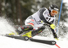 Dominik Stehle of Germany skiing in the first run of the Men Slalom race of Audi FIS alpine skiing World Cup in Kitzbuhel, Austria. Men Slalom race of Men Audi FIS Alpine skiing World Cup 2011 / 2012, was held on Sunday, 22nd of Januar 2012, on Ganslernhang course in Kitzbuhel, Austria.
