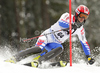 Sebastien Pichot of France skiing in the first run of the Men Slalom race of Audi FIS alpine skiing World Cup in Kitzbuhel, Austria. Men Slalom race of Men Audi FIS Alpine skiing World Cup 2011 / 2012, was held on Sunday, 22nd of Januar 2012, on Ganslernhang course in Kitzbuhel, Austria.
