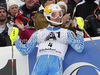 Andre Myhrer of Sweden reacts in the finish of the second run of the Men Slalom race of Audi FIS alpine skiing World Cup in Kitzbuhel, Austria. Men Slalom race of Men Audi FIS Alpine skiing World Cup 2011 / 2012, was held on Sunday, 22nd of Januar 2012, on Ganslernhang course in Kitzbuhel, Austria.
