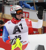 Beat Feuz of Switzerland reacts in the finish of the second run of the Men Slalom race of Audi FIS alpine skiing World Cup in Kitzbuhel, Austria. Men Slalom race of Men Audi FIS Alpine skiing World Cup 2011 / 2012, was held on Sunday, 22nd of Januar 2012, on Ganslernhang course in Kitzbuhel, Austria.
