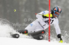 Cristian Deville of Italy skiing in the first run of the Men Slalom race of Audi FIS alpine skiing World Cup in Kitzbuhel, Austria. Men Slalom race of Men Audi FIS Alpine skiing World Cup 2011 / 2012, was held on Sunday, 22nd of Januar 2012, on Ganslernhang course in Kitzbuhel, Austria.
