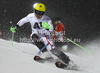 Marcel Hirscher of Austria skiing in first run of men slalom race of Audi FIS Alpine skiing World cup in Schladming, Austria. Traditional The Nightrace, men slalom race of Audi FIS Alpine skiing World cup, was held in Schladming, Austria, on Tuesday, 24th of January 2012.
