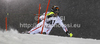 Mario Matt of Austria skiing in first run of men slalom race of Audi FIS Alpine skiing World cup in Schladming, Austria. Traditional The Nightrace, men slalom race of Audi FIS Alpine skiing World cup, was held in Schladming, Austria, on Tuesday, 24th of January 2012.
