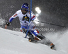 Jean-Baptiste Grange of France skiing in first run of men slalom race of Audi FIS Alpine skiing World cup in Schladming, Austria. Traditional The Nightrace, men slalom race of Audi FIS Alpine skiing World cup, was held in Schladming, Austria, on Tuesday, 24th of January 2012.
