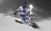 Jean-Baptiste Grange of France skiing in first run of men slalom race of Audi FIS Alpine skiing World cup in Schladming, Austria. Traditional The Nightrace, men slalom race of Audi FIS Alpine skiing World cup, was held in Schladming, Austria, on Tuesday, 24th of January 2012.
