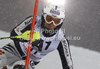 Fritz Dopfer of Germany skiing in first run of men slalom race of Audi FIS Alpine skiing World cup in Schladming, Austria. Traditional The Nightrace, men slalom race of Audi FIS Alpine skiing World cup, was held in Schladming, Austria, on Tuesday, 24th of January 2012.
