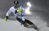 Stefano Gross of Italy skiing in first run of men slalom race of Audi FIS Alpine skiing World cup in Schladming, Austria. Traditional The Nightrace, men slalom race of Audi FIS Alpine skiing World cup, was held in Schladming, Austria, on Tuesday, 24th of January 2012.
