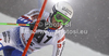 Steve Missillier of France skiing in first run of men slalom race of Audi FIS Alpine skiing World cup in Schladming, Austria. Traditional The Nightrace, men slalom race of Audi FIS Alpine skiing World cup, was held in Schladming, Austria, on Tuesday, 24th of January 2012.
