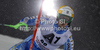Axel Baeck of Sweden skiing in first run of men slalom race of Audi FIS Alpine skiing World cup in Schladming, Austria. Traditional The Nightrace, men slalom race of Audi FIS Alpine skiing World cup, was held in Schladming, Austria, on Tuesday, 24th of January 2012.
