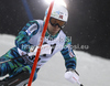 Lars Elton Myhre of Norway skiing in first run of men slalom race of Audi FIS Alpine skiing World cup in Schladming, Austria. Traditional The Nightrace, men slalom race of Audi FIS Alpine skiing World cup, was held in Schladming, Austria, on Tuesday, 24th of January 2012.
