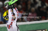 Winner Marcel Hirscher of Austria reacts in finish of second run of men slalom race of Audi FIS Alpine skiing World cup in Schladming, Austria. Traditional The Nightrace, men slalom race of Audi FIS Alpine skiing World cup, was held in Schladming, Austria, on Tuesday, 24th of January 2012.
