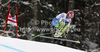 Andrej Sporn of Slovenia skiing in training run for men downhill race of Audi FIS Alpine skiing World cup in Garmisch-Partenkirchen, Germany. Training for men downhill race of Audi FIS Alpine skiing World cup, was held in Garmisch-Partenkirchen, Germany, on Friday, 27th of January 2012.
