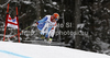 Didier Cuche of Switzerland skiing in training run for men downhill race of Audi FIS Alpine skiing World cup in Garmisch-Partenkirchen, Germany. Training for men downhill race of Audi FIS Alpine skiing World cup, was held in Garmisch-Partenkirchen, Germany, on Friday, 27th of January 2012.
