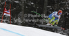 Rok Perko of Slovenia skiing in training run for men downhill race of Audi FIS Alpine skiing World cup in Garmisch-Partenkirchen, Germany. Training for men downhill race of Audi FIS Alpine skiing World cup, was held in Garmisch-Partenkirchen, Germany, on Friday, 27th of January 2012.
