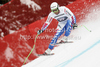 Yannick Bertrand of France skiing in training run for men downhill race of Audi FIS Alpine skiing World cup in Garmisch-Partenkirchen, Germany. Training for men downhill race of Audi FIS Alpine skiing World cup, was held in Garmisch-Partenkirchen, Germany, on Friday, 27th of January 2012.
