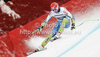 Rok Perko of Slovenia skiing in training run for men downhill race of Audi FIS Alpine skiing World cup in Garmisch-Partenkirchen, Germany. Training for men downhill race of Audi FIS Alpine skiing World cup, was held in Garmisch-Partenkirchen, Germany, on Friday, 27th of January 2012.

