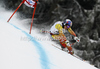 Second placed Erik Guay of Canada skiing in men downhill race of Audi FIS Alpine skiing World cup in Garmisch-Partenkirchen, Germany. Men downhill race of Audi FIS Alpine skiing World cup, was held in Garmisch-Partenkirchen, Germany, on Saturday, 28th of January 2012.
