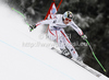 Third placed Hannes Reichelt of Austria skiing in men downhill race of Audi FIS Alpine skiing World cup in Garmisch-Partenkirchen, Germany. Men downhill race of Audi FIS Alpine skiing World cup, was held in Garmisch-Partenkirchen, Germany, on Saturday, 28th of January 2012.
